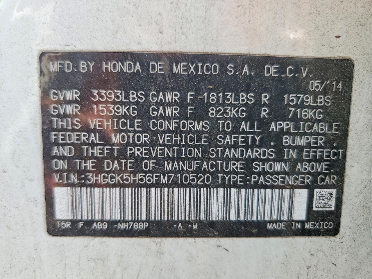 2015 Honda Fit VIN 3HGGK5H56FM710520 photo 12