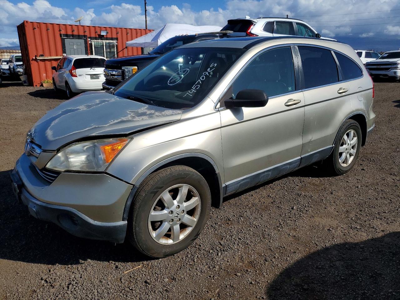 2007 Honda Crv VIN JHLRE38777C037165 photo 1