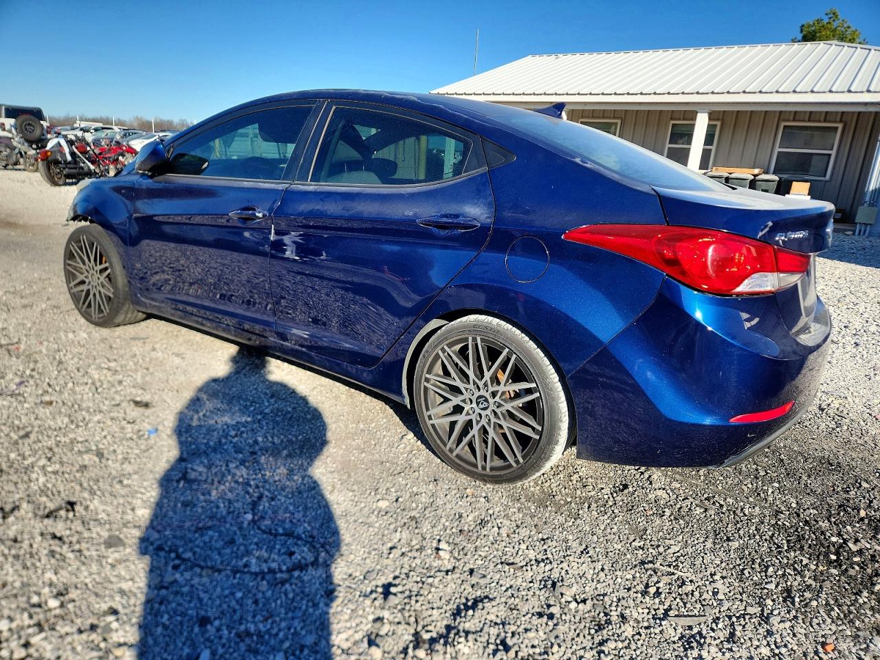 2013 Hyun Elantra VIN KMHDH4AE1DU870166 photo 2