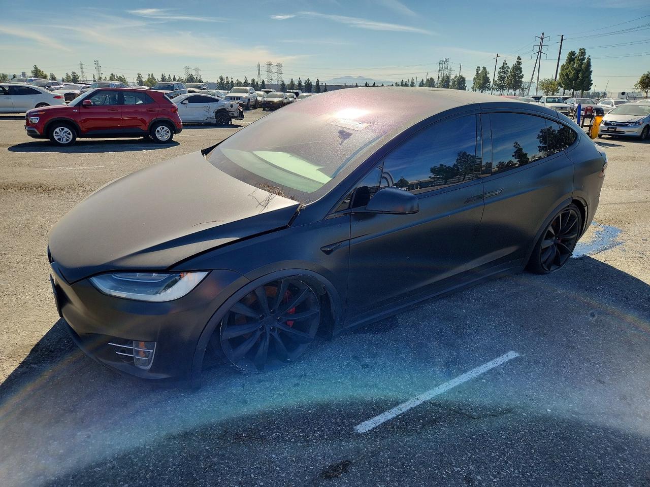 2019 Tesla Model x VIN 5YJXCBE48KF186792 photo 1