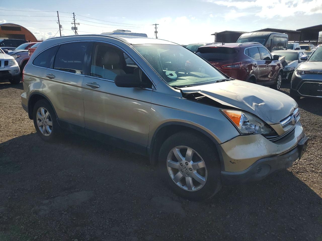 2007 Honda Crv VIN JHLRE38777C037165 photo 4
