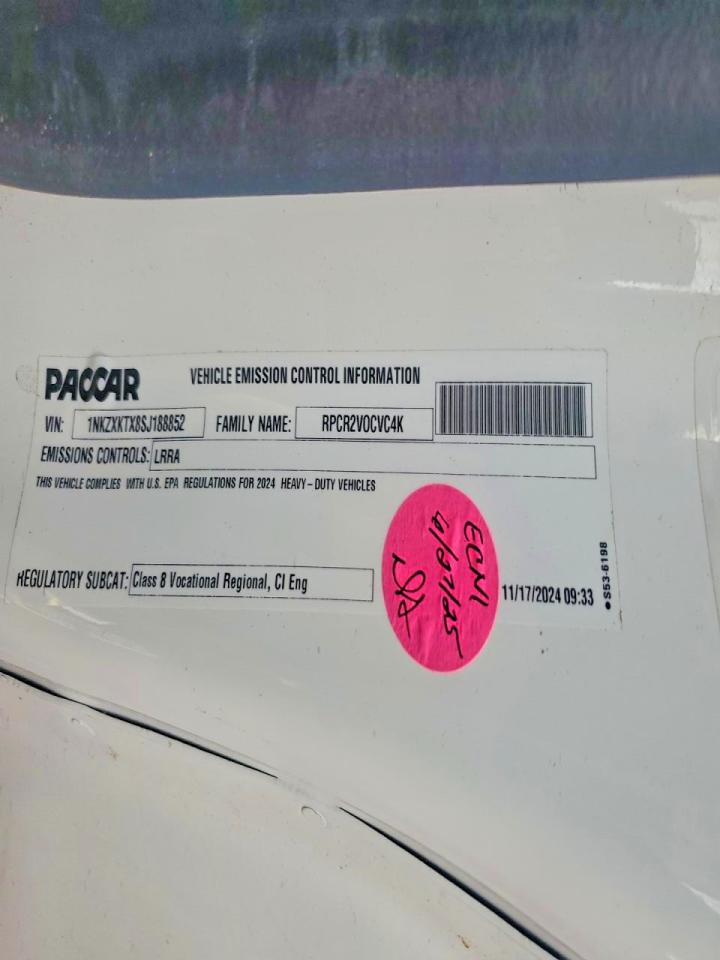 2025 KENWORTH All other VIN 1NKZXKTX8SJ188852 photo 10