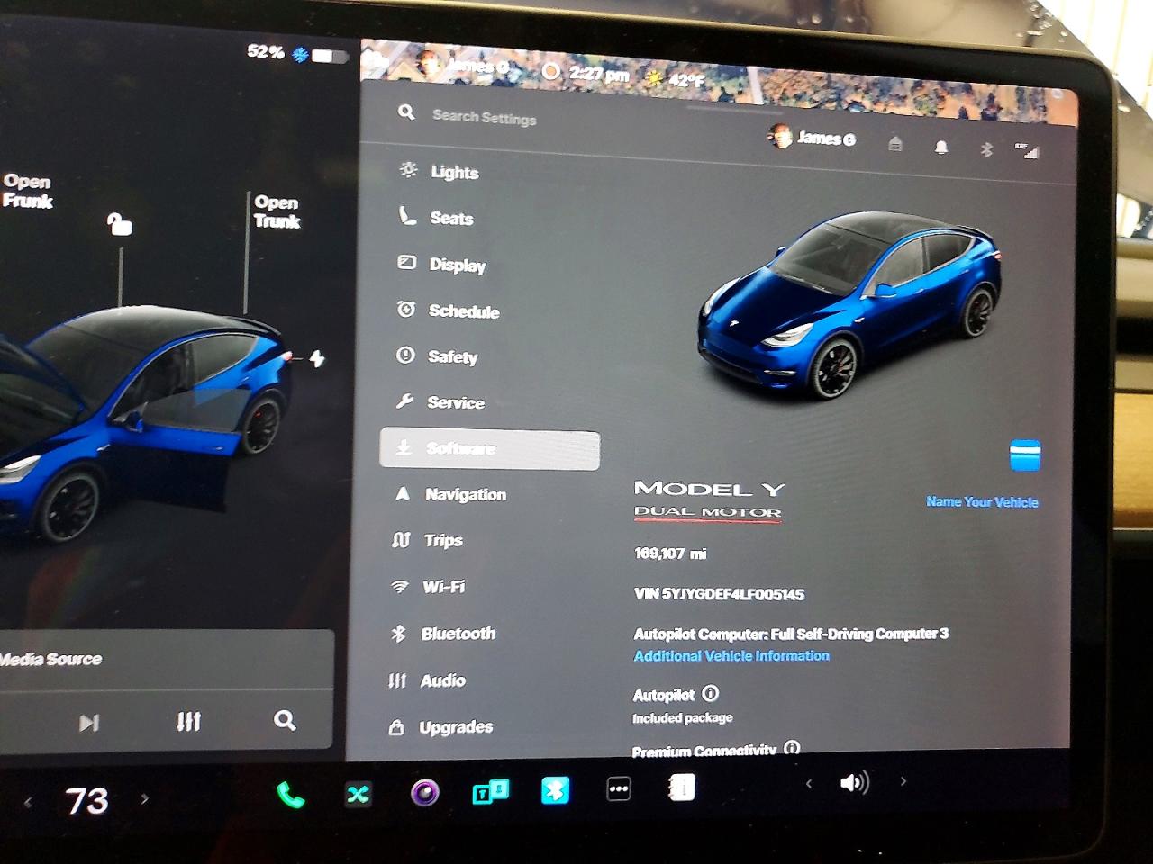 2020 Tesla Model y VIN 5YJYGDEF4LF005145 photo 9