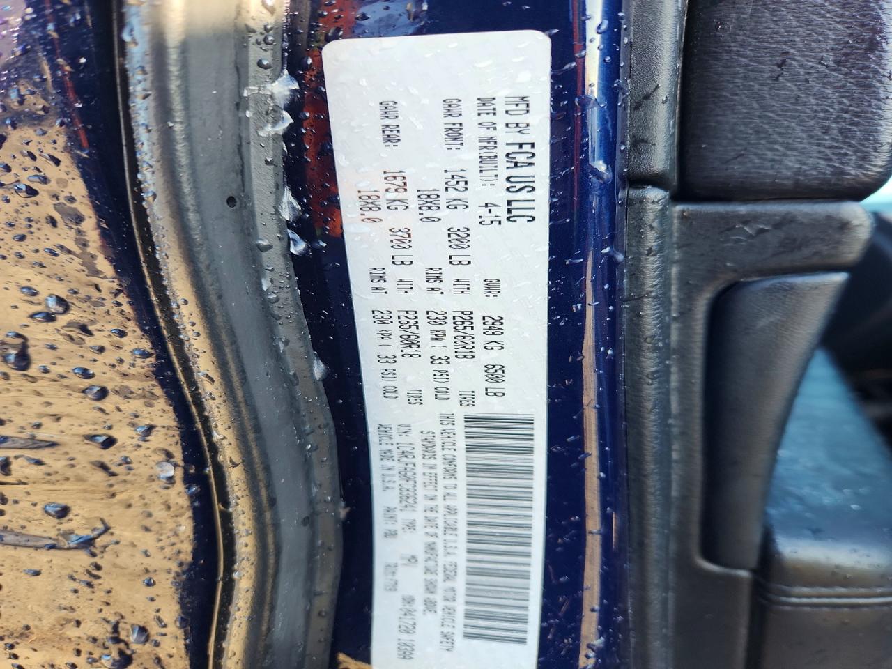 2015 JEEP Grand cher VIN 1C4RJFAG0FC836241 photo 12