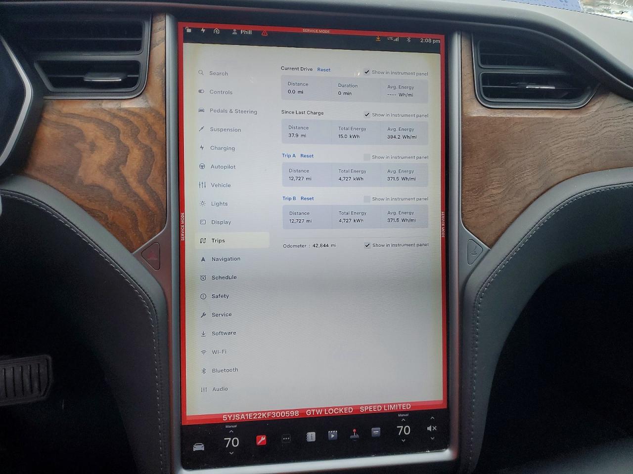2019 Tesla Model s VIN 5YJSA1E22KF300598 photo 9