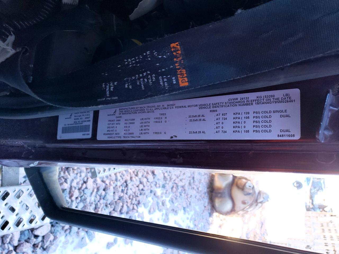 2022 MACK All models VIN 1M1AN4GY9NM026461 photo 10
