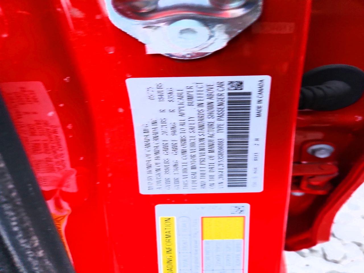 2025 Honda Civic VIN 2HGFE2F53SH596893 photo 12