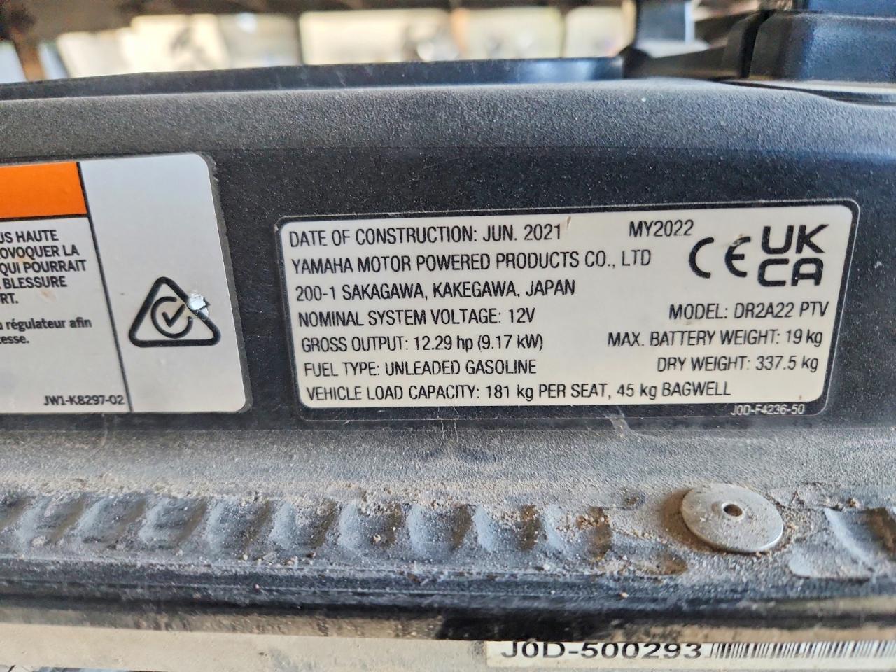 2022 UTILITY All models VIN J0D50029300000000 photo 10