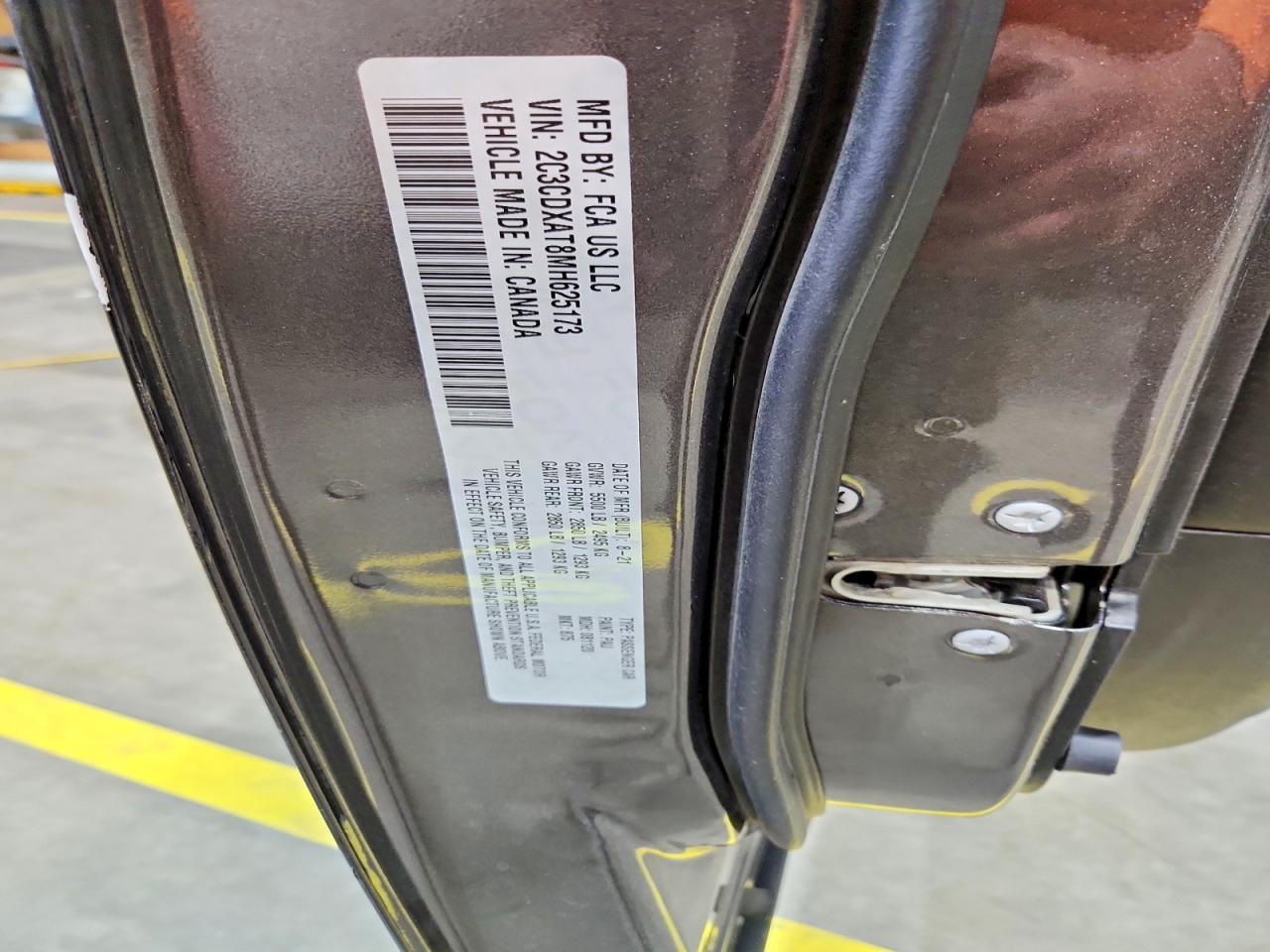 2021 Dodge Charger VIN 2C3CDXAT8MH625173 photo 12