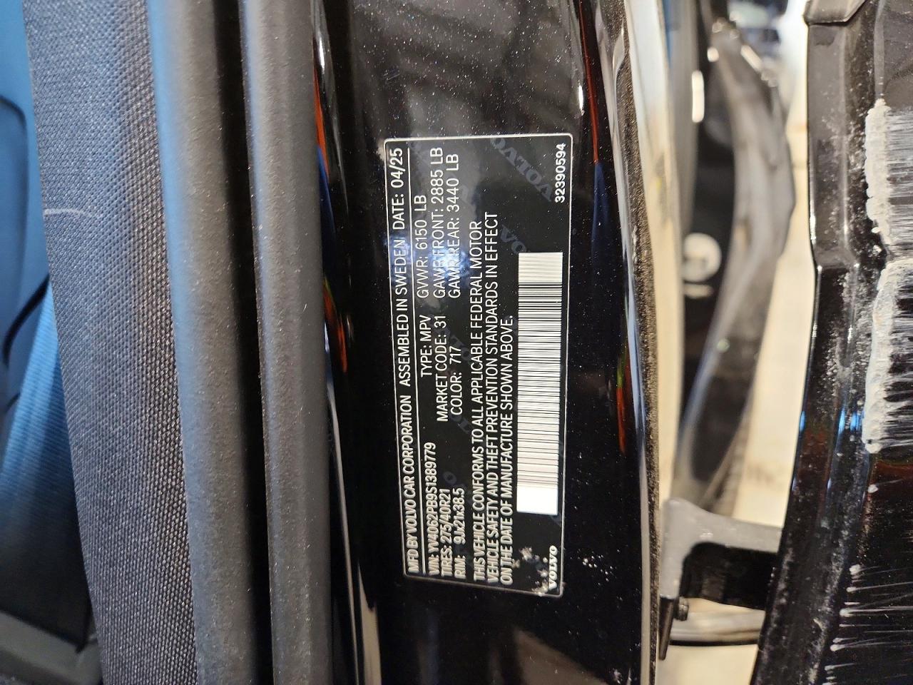 2025 Volvo Xc90 plus VIN YV4062PB9S1389779 photo 12