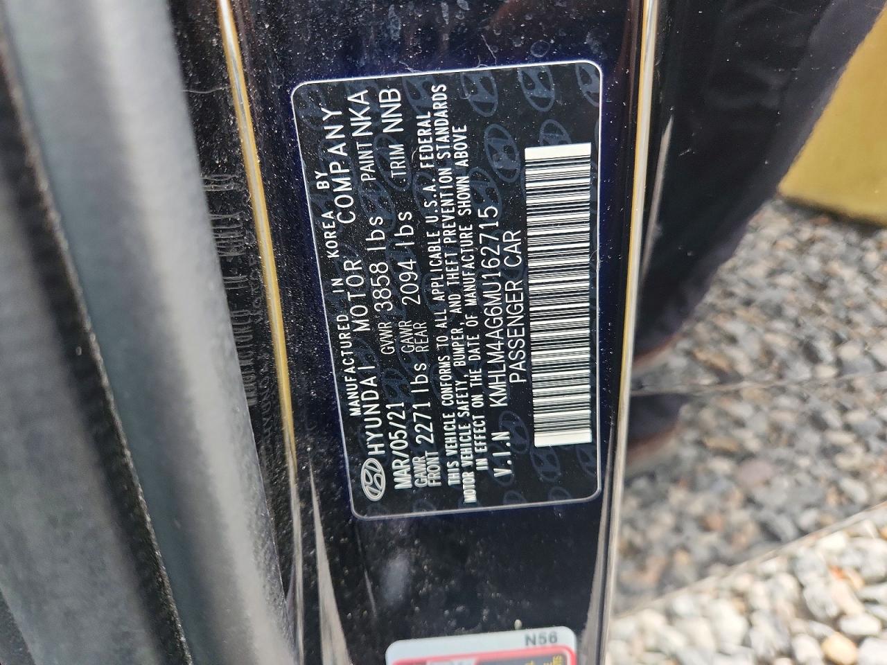 2021 Hyundai Elantra VIN KMHLM4AG6MU162715 photo 12