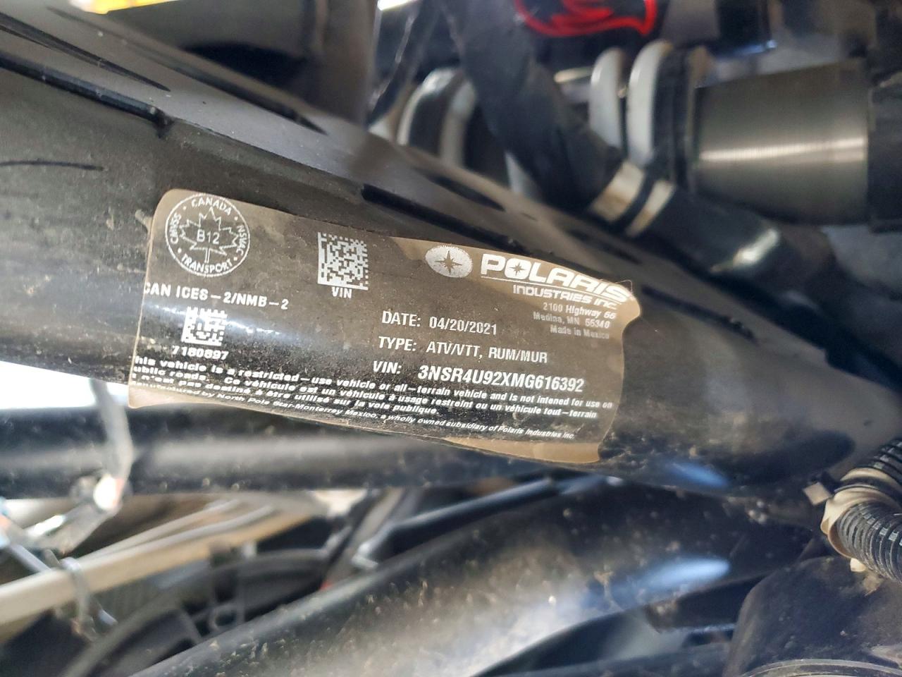 2021 POLARIS Rzr pro xp VIN 3NSR4U92XMG616392 photo 10