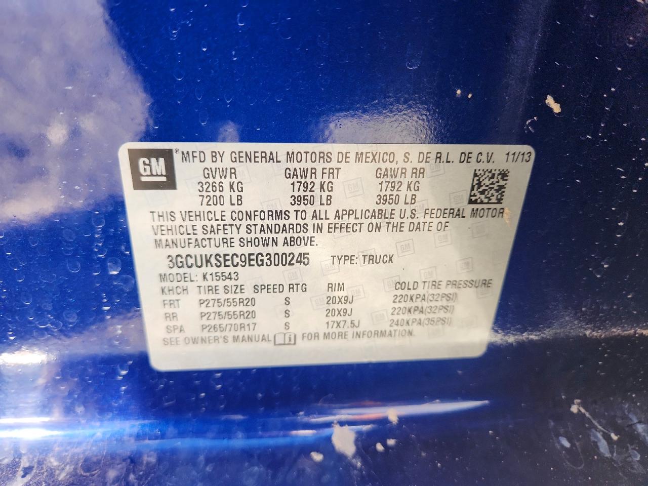 2014 Chevrolet All models VIN 3GCUKSEC9EG300245 photo 12