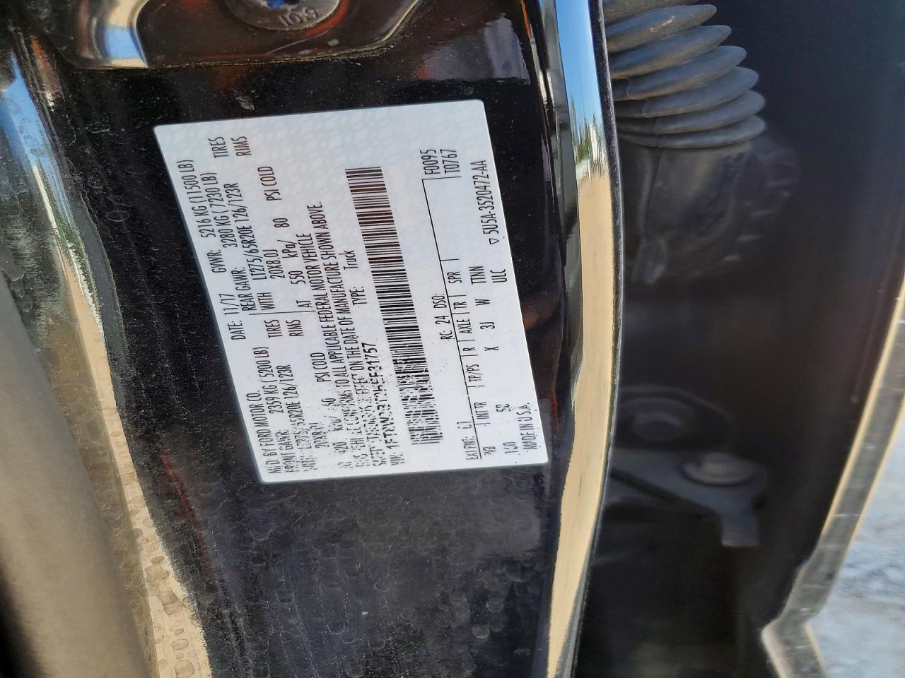 2017 Ford F350 VIN 1FT8W3BT2HEF31757 photo 12