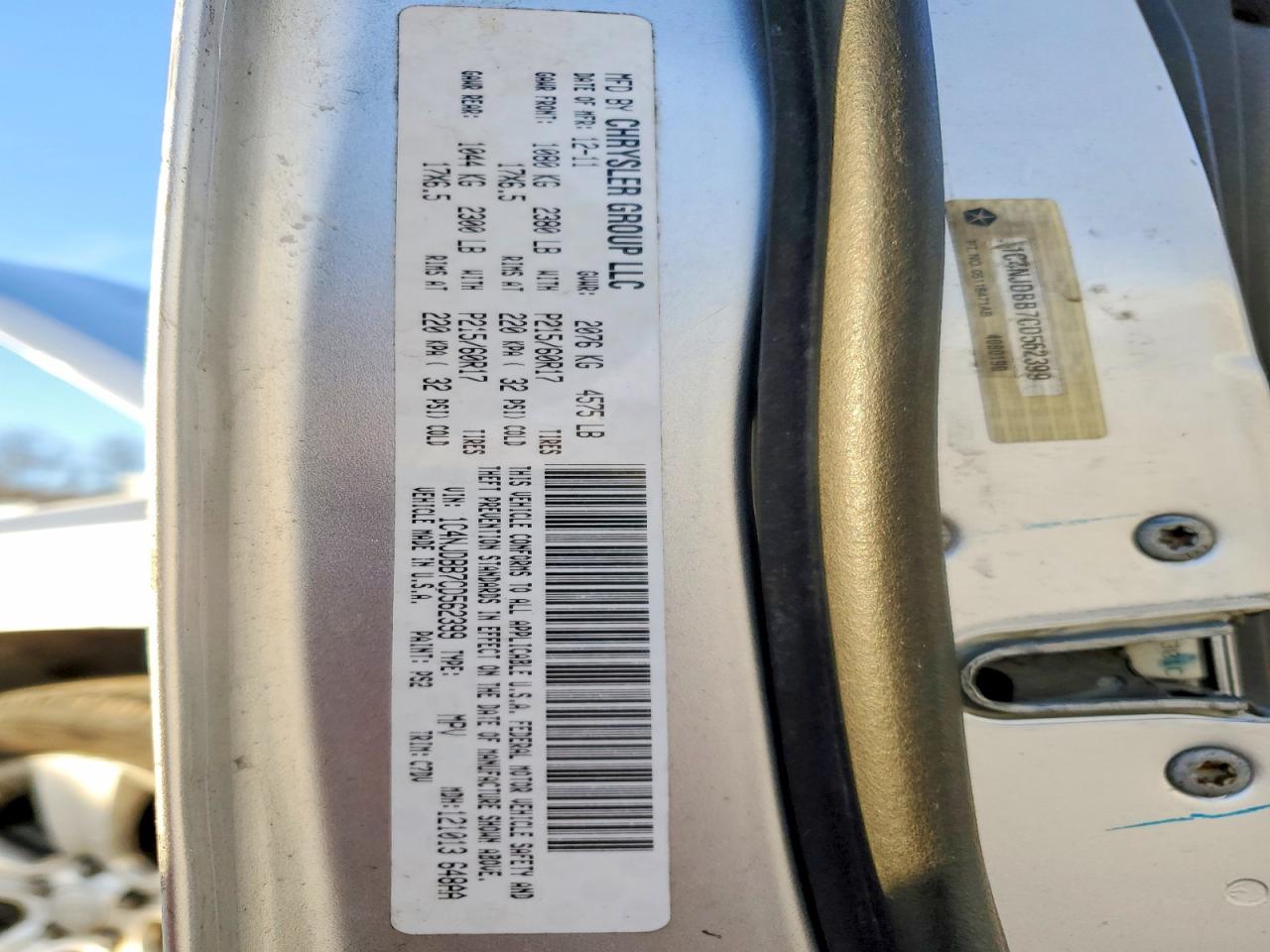 2012 Jeep Compass VIN 1C4NJDBB7CD562399 photo 12