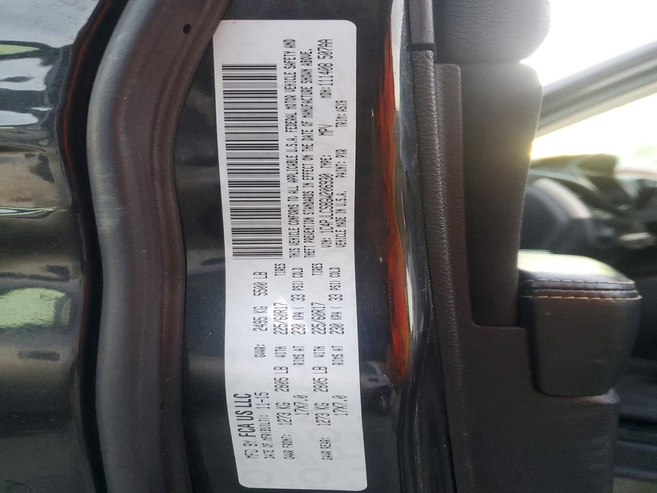 2016 Jeep Grand cher VIN 1C4PJLCS8GW206930 photo 12