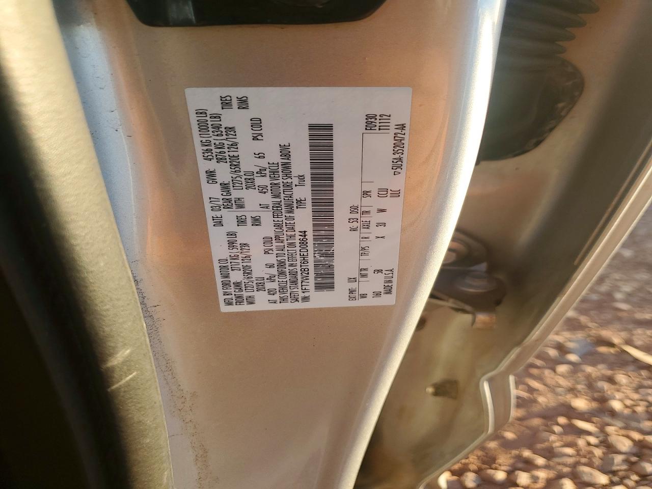 2017 Ford F250 VIN 1FT7W2BT6HED08644 photo 12