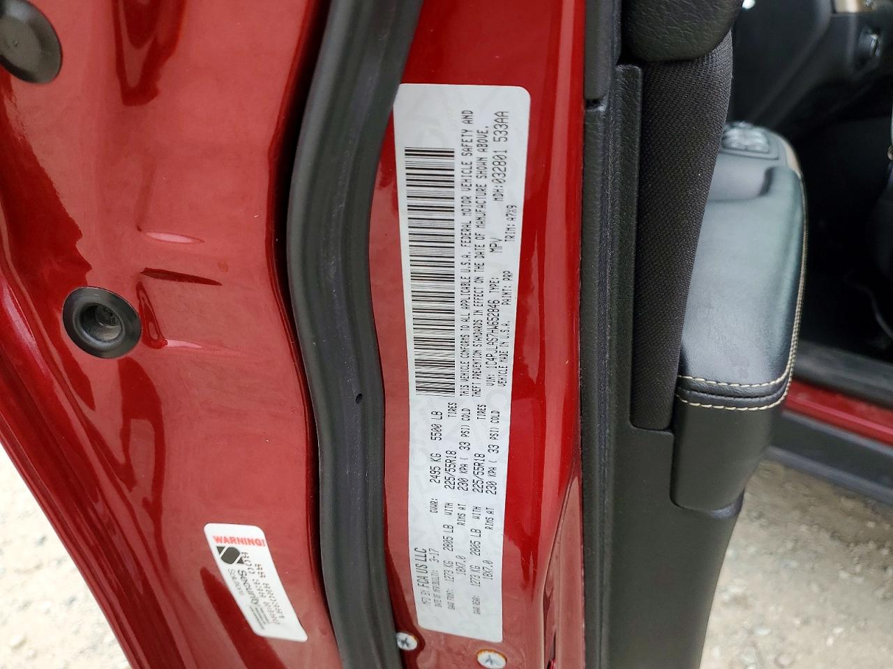 2017 Jeep Grand cher VIN 1C4PJLAS7HW652846 photo 12