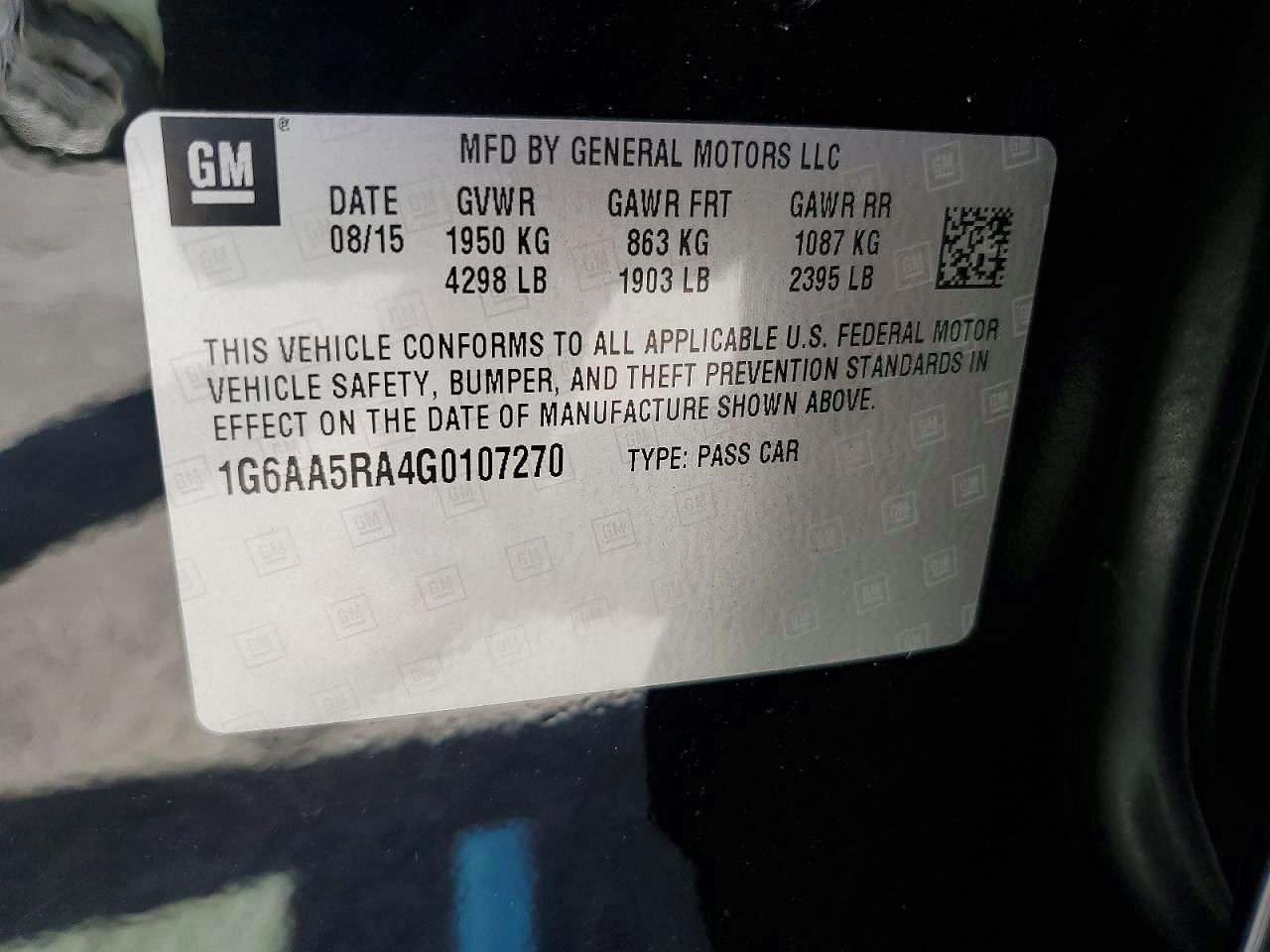 2016 Cadillac Ats VIN 1G6AA5RA4G0107270 photo 12
