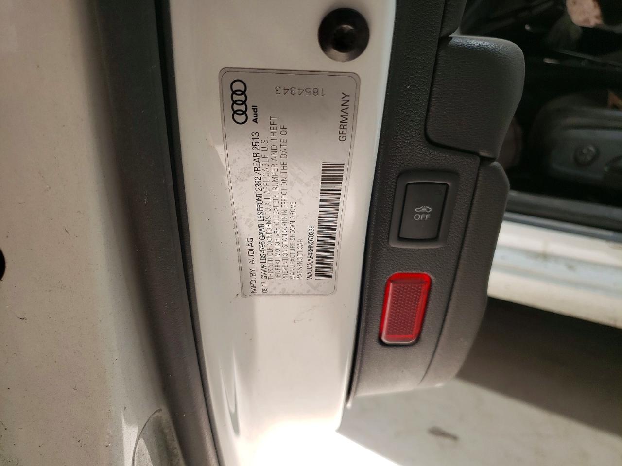 2017 Audi A4 VIN WAUANAF43HN070335 photo 12