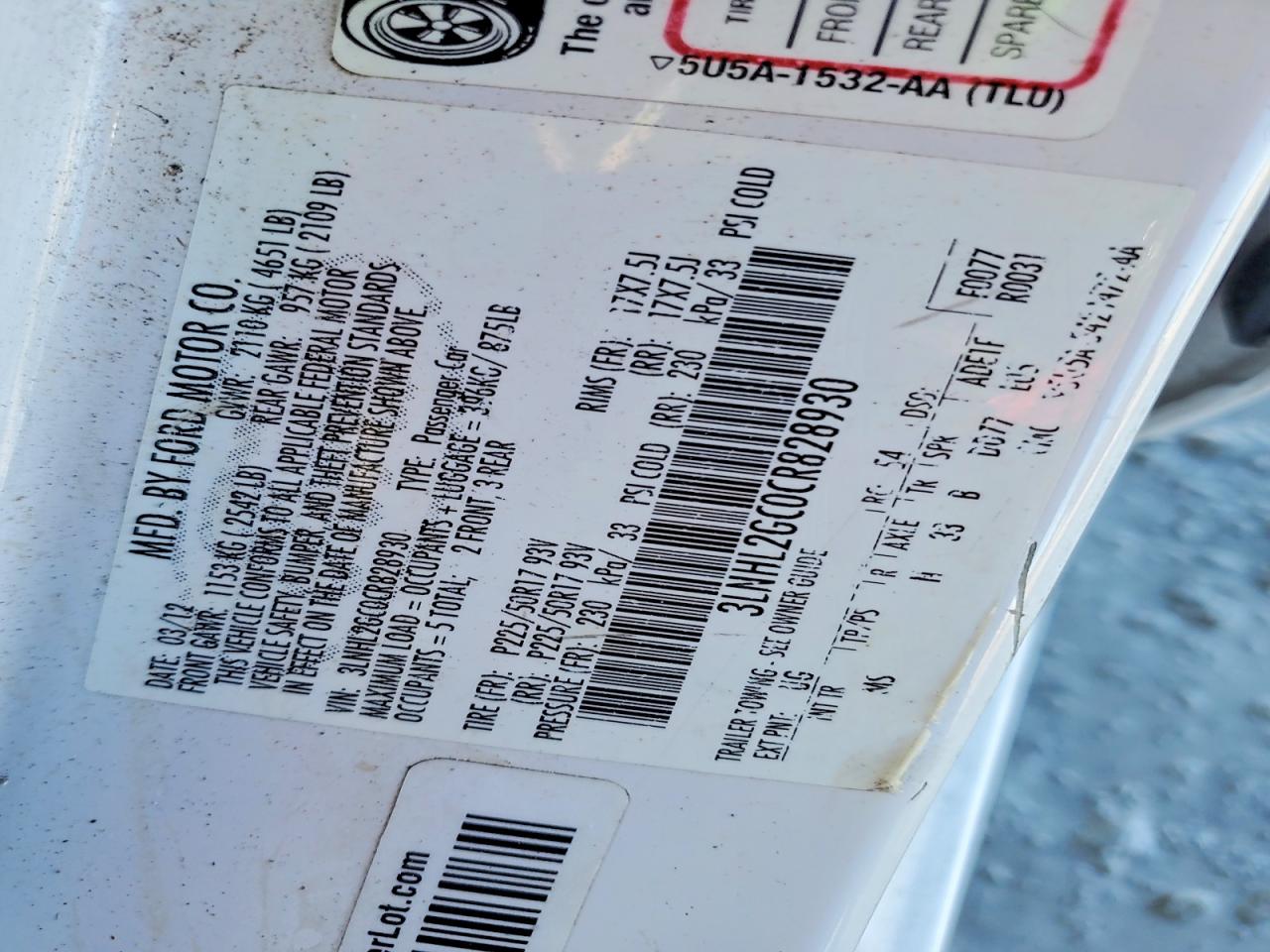 2012 Lincoln Mkz VIN 3LNHL2GC0CR828930 photo 12