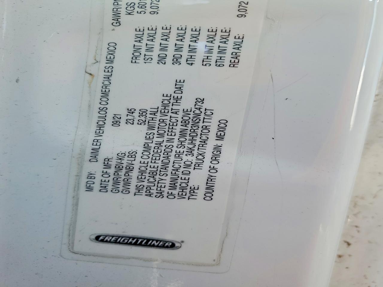 2022 FREIGHTLINER All other VIN 3AKJHHDR3NSNC4732 photo 10