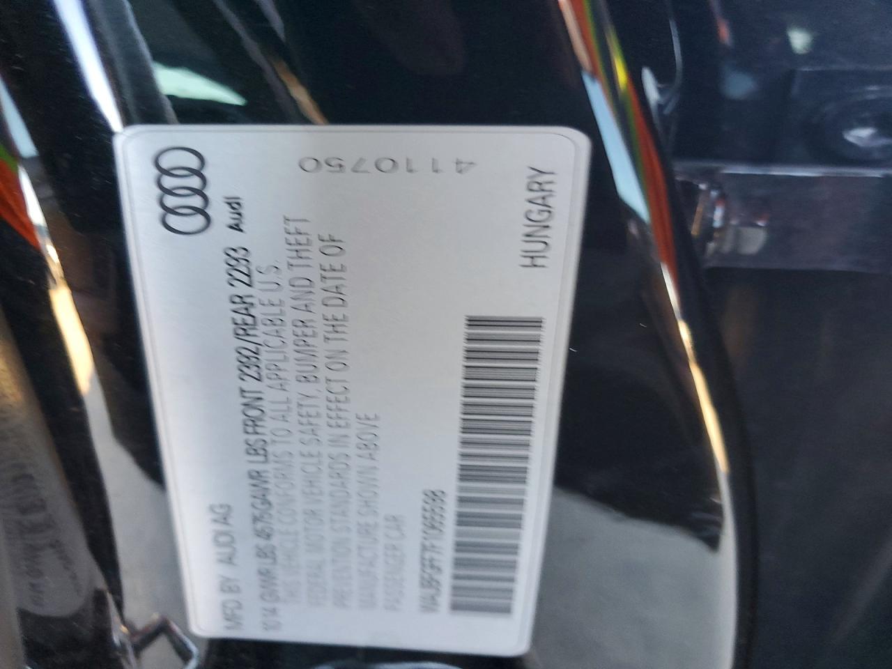 2015 Audi A3 VIN WAUBFGFF7F1065598 photo 12