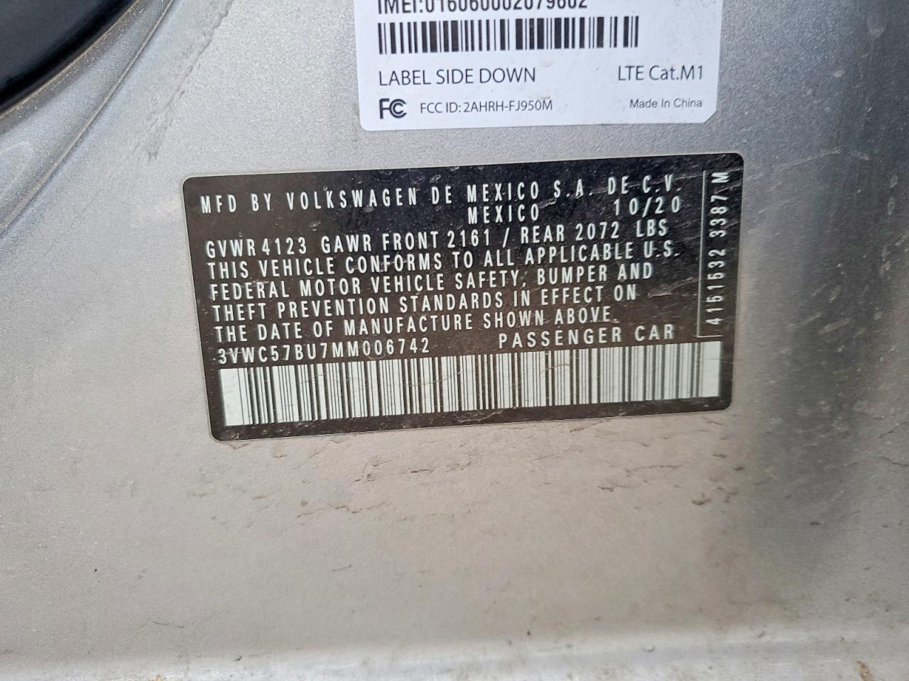2021 Volkswagen Jetta VIN 3VWC57BU7MM006742 photo 12