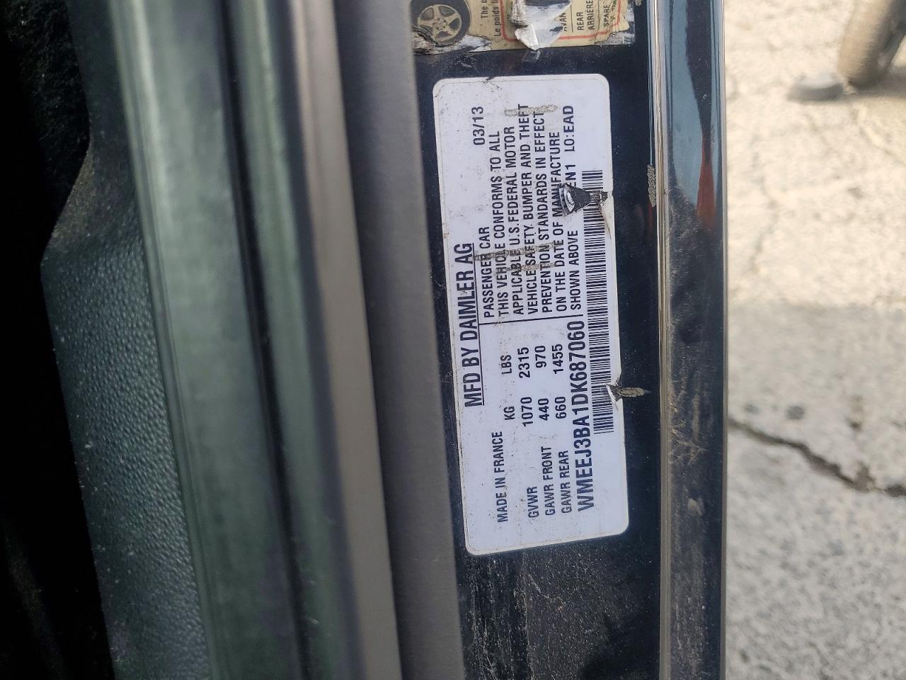 2013 Smart Fortwo VIN WMEEJ3BA1DK687060 photo 12