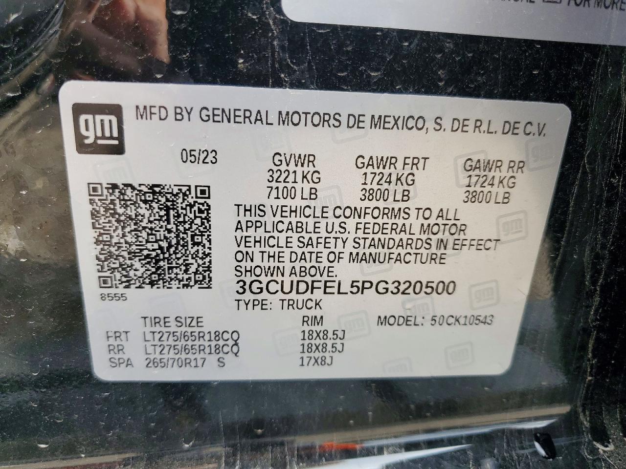 2023 Chevrolet All models VIN 3GCUDFEL5PG320500 photo 12