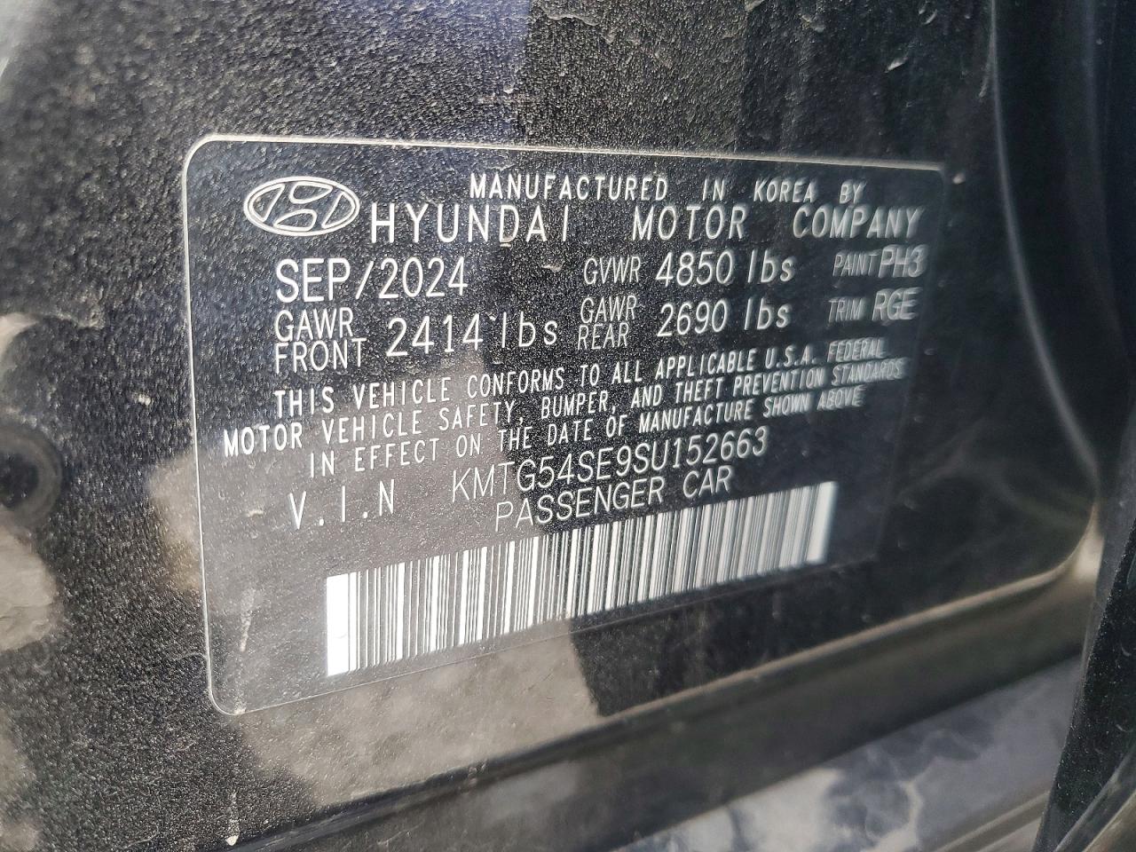 2025 Genesis G70 VIN KMTG54SE9SU152663 photo 12