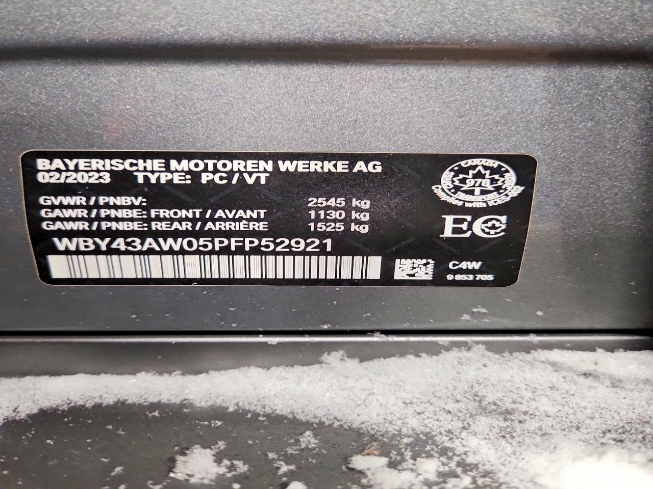 2023 BMW I4 edrive VIN WBY43AW05PFP52921 photo 12