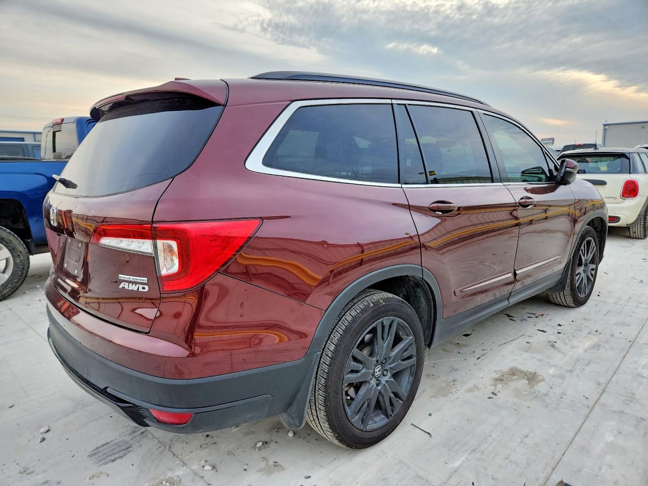 2022 Honda Pilot VIN 5FNYF6H21NB101650 photo 3