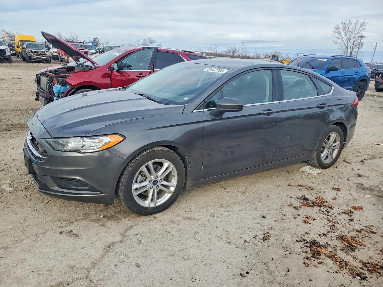 2018 Ford Fusion VIN 3FA6P0HDXJR270132 photo 1