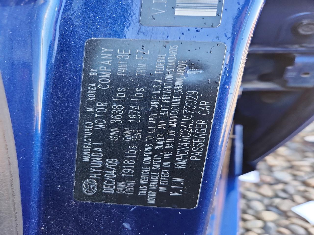 2010 Hyundai Accent VIN KMHCN4AC2AU473029 photo 12