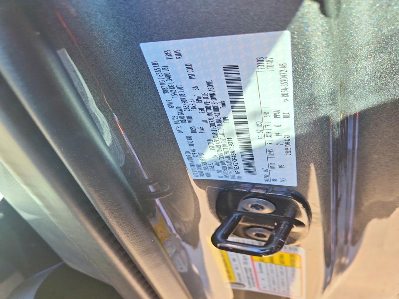 2025 Ford F150 stx VIN 1FTEX2KP4SKF19311 photo 12