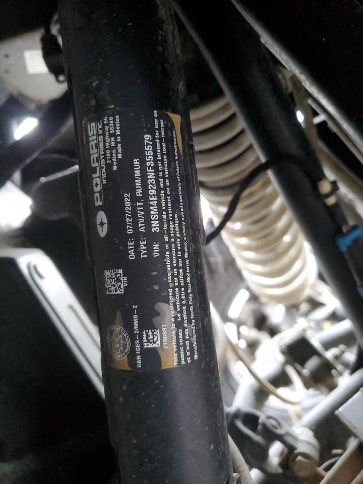 2022 POLARIS Rzr VIN 3NSM4E923NF355579 photo 10
