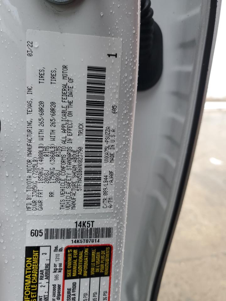 2022 TOYOTA Tundra VIN 5TFMA5DB6NX023790 photo 12