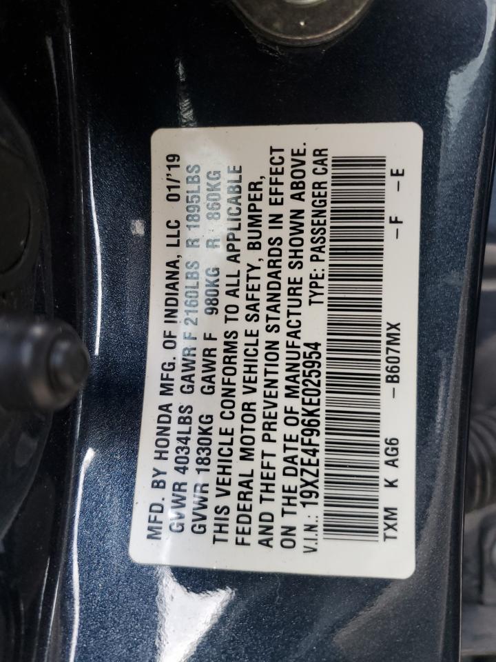 2019 HONDA Insight VIN 19XZE4F96KE025954 photo 12