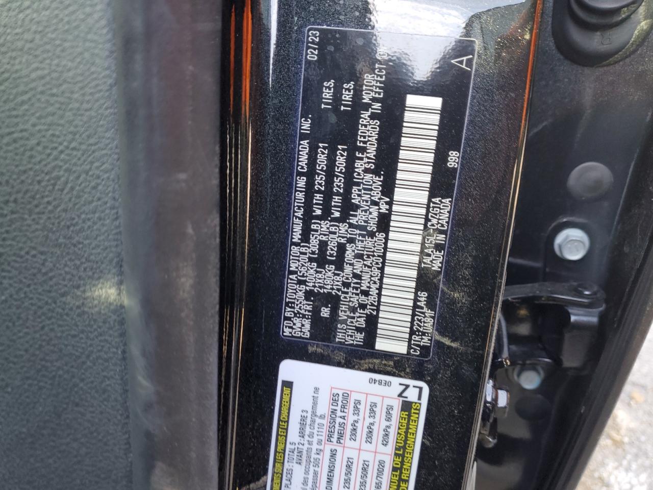 2023 LEXUS Rx350 VIN 2T2BAMCA9PC010006 photo 12