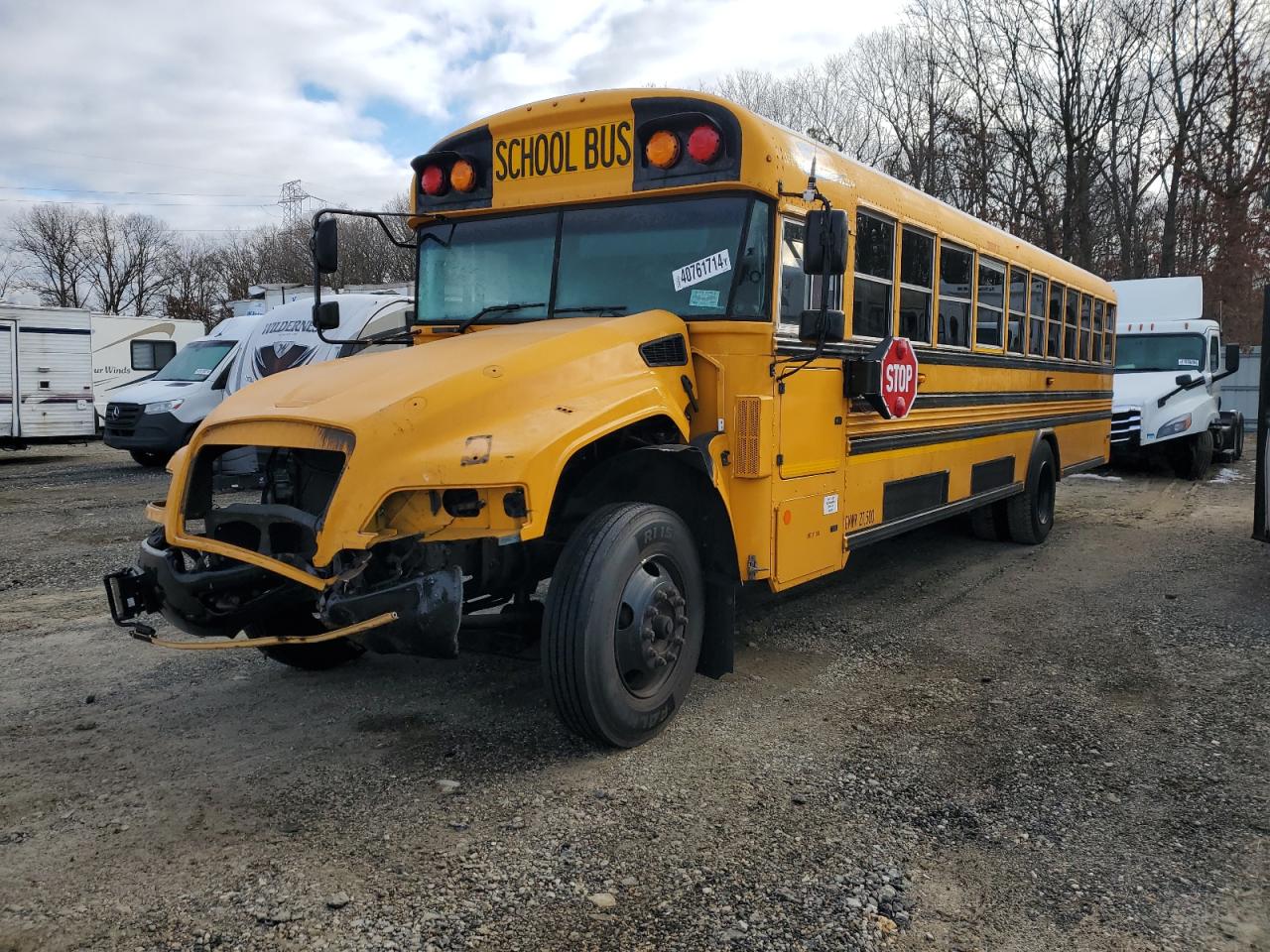 2020 BLUE School bus / transit bus VIN 1BAKFCEH6LF358979 photo 2