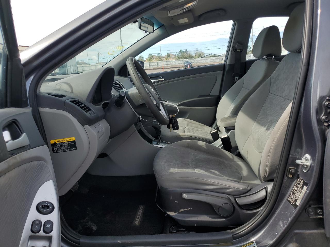 2012 HYUNDAI Accent VIN KMHCU4AEXCU160897 photo 7