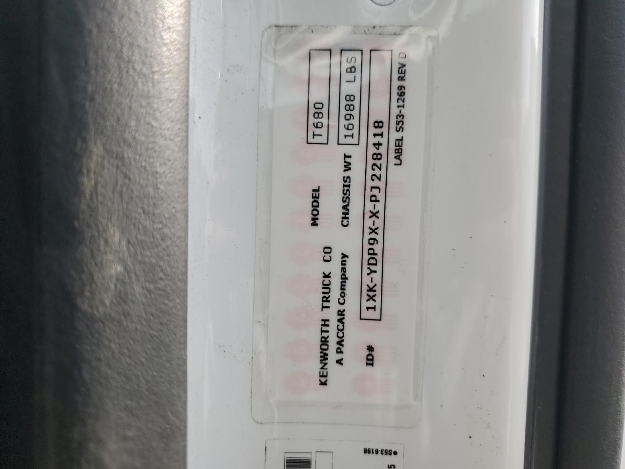 2023 KENWORTH All other VIN 1XKYDP9XXPJ228418 photo 10