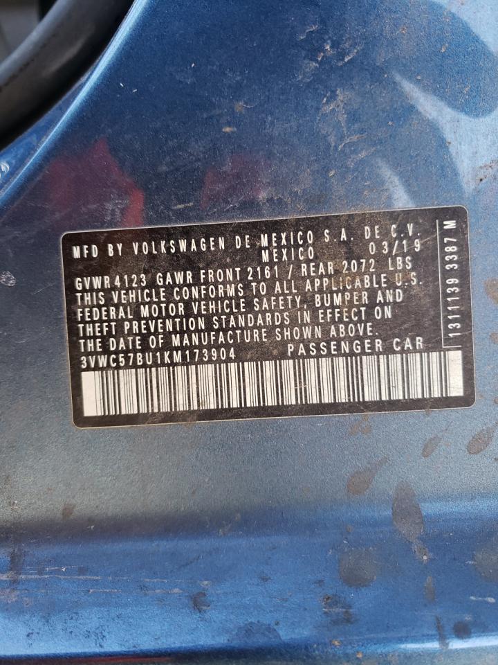 2019 VOLKSWAGEN Jetta VIN 3VWC57BU1KM173904 photo 12