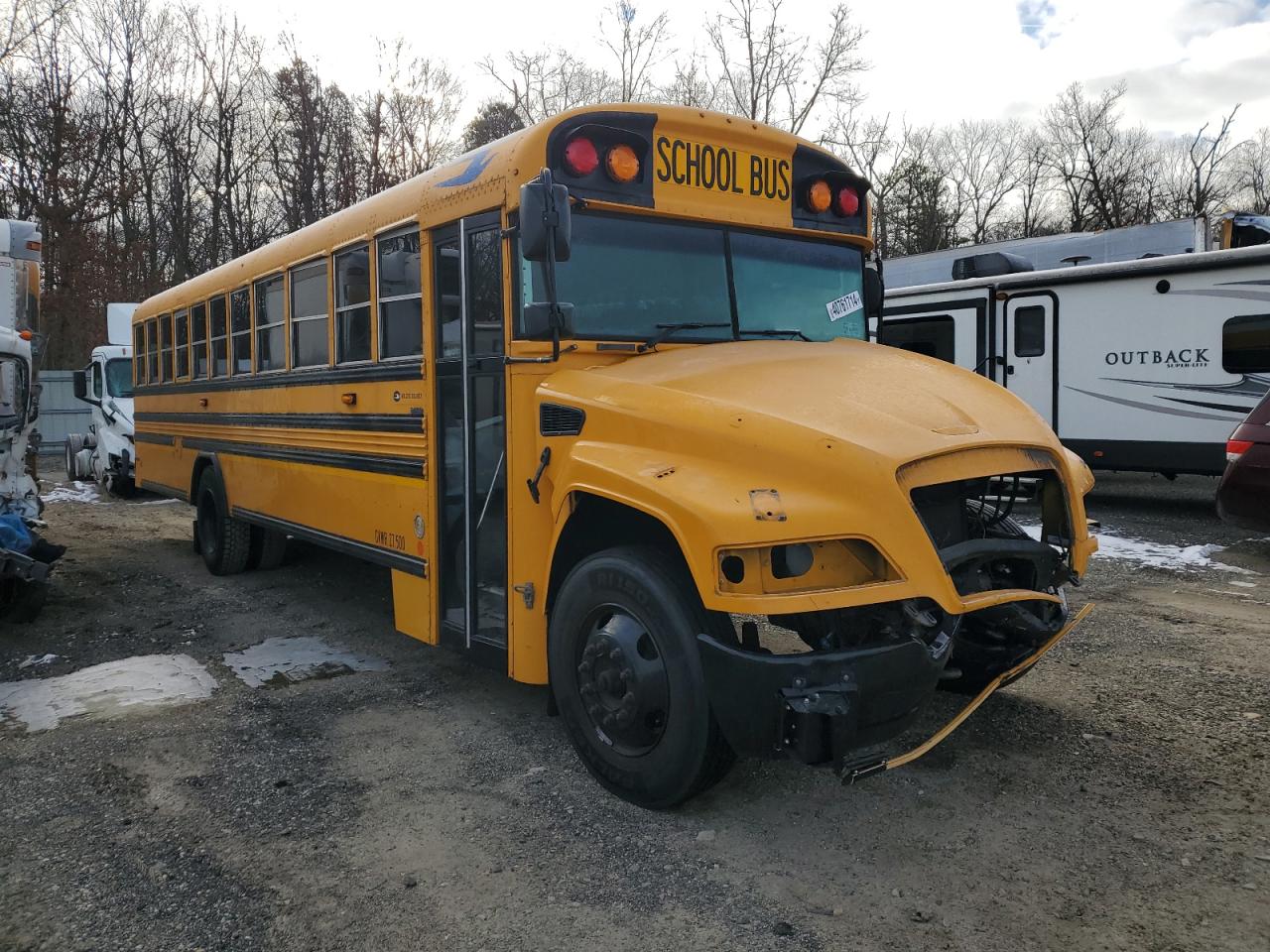 2020 BLUE School bus / transit bus VIN 1BAKFCEH6LF358979 photo 1