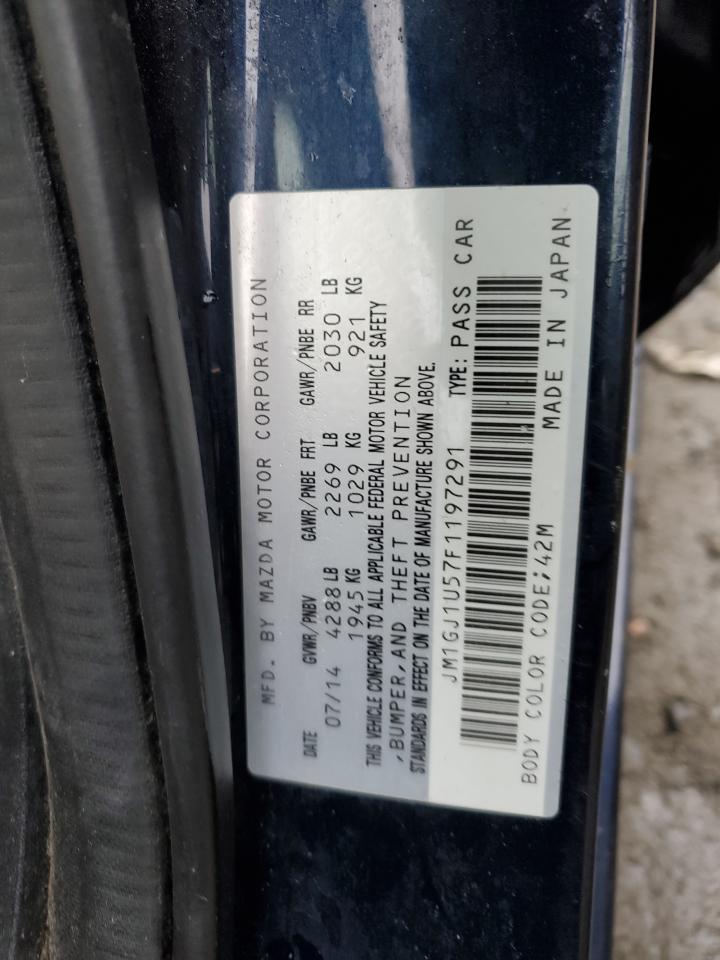 2015 MAZDA 6 VIN JM1GJ1U57F1197291 photo 12