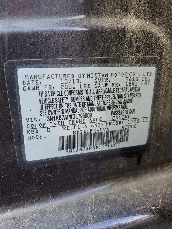 2013 NISSAN Sentra VIN 3N1AB7AP8DL796009 photo 12