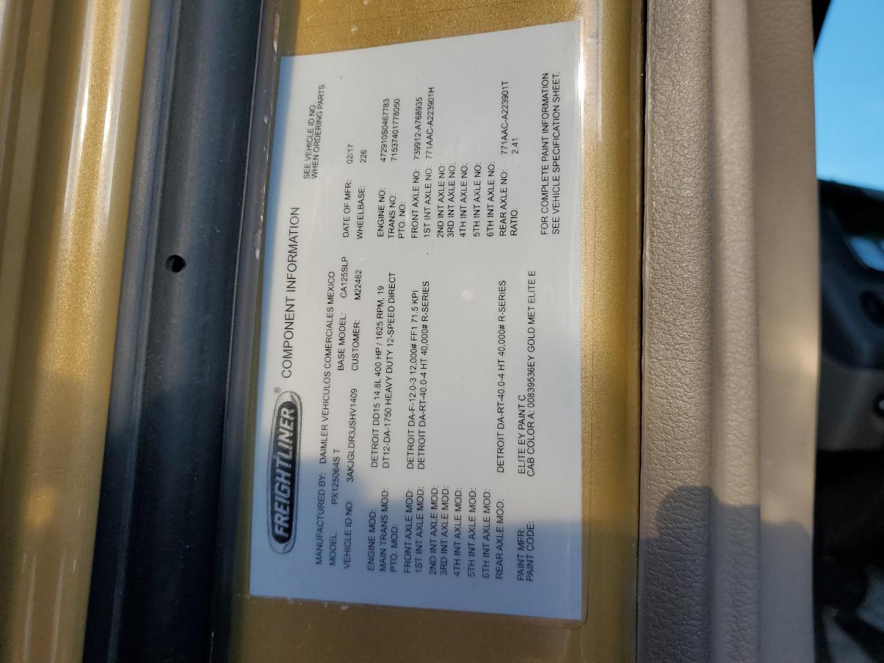 2018 FREIGLINER All other VIN 3AKJGLDR3JSHV1409 photo 10