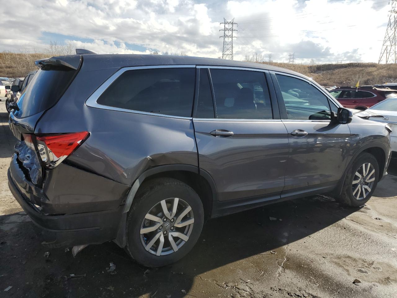 2021 HONDA Pilot VIN 5FNYF6H55MB004170 photo 3