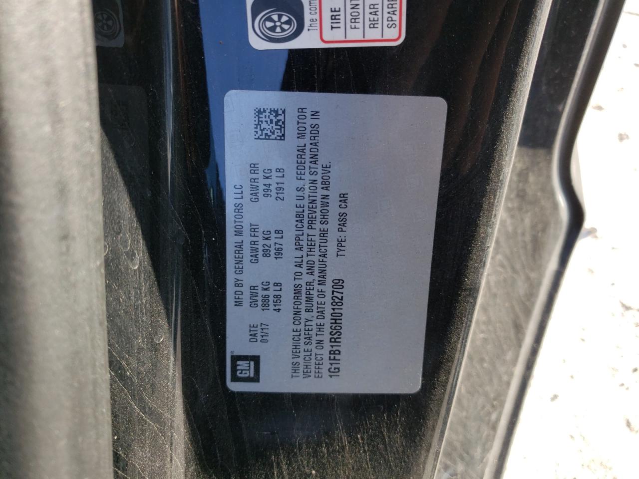 2017 CHEVROLET Camaro VIN 1G1FB1RS6H0182709 photo 12